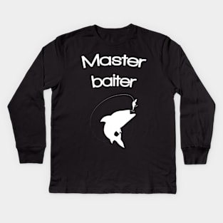 Master Baiter Kids Long Sleeve T-Shirt